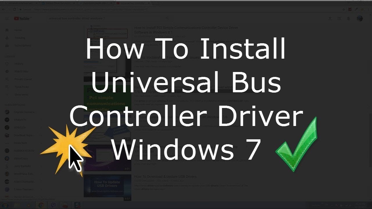 install universal serial bus controller